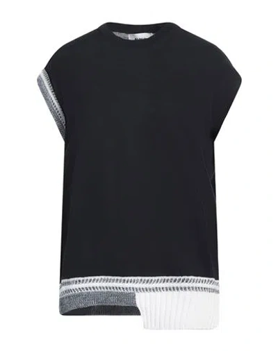 Alpha Studio Woman Sweater Midnight Blue Size 10 Cotton