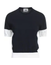 Alpha Studio Woman Sweater Midnight Blue Size 10 Cotton In Blue