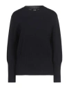Alpha Studio Woman Sweater Midnight Blue Size 10 Merino Wool In Blue