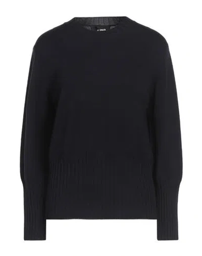 Alpha Studio Woman Sweater Midnight Blue Size 10 Merino Wool