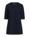Alpha Studio Woman Sweater Midnight Blue Size 10 Recycled Wool, Viscose, Polyamide, Cashmere