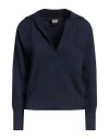 Alpha Studio Blue Wool Women Sweater In Blue