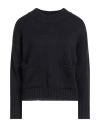 Alpha Studio Woman Sweater Midnight Blue Size 12 Merino Wool