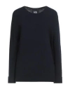Alpha Studio Woman Sweater Midnight Blue Size 14 Wool, Viscose, Polyamide, Cashmere In Black