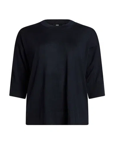 Alpha Studio Woman Sweater Midnight Blue Size 4 Merino Wool