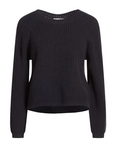 Alpha Studio Woman Sweater Midnight Blue Size 6 Cotton, Polyamide In Purple