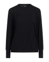 Alpha Studio Woman Sweater Midnight Blue Size 6 Merino Wool In Black