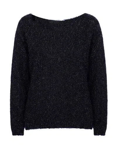 Alpha Studio Woman Sweater Midnight Blue Size 6 Viscose, Polyamide