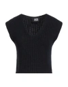 Alpha Studio Woman Sweater Midnight Blue Size 8 Merino Wool