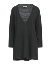 Alpha Studio Woman Sweater Military Green Size Onesize Recycled Wool, Viscose, Polyamide, Cashmere In Green