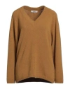 Alpha Studio Woman Sweater Mustard Size 10 Alpaca Wool, Polyamide, Cotton, Modal, Elastane In Yellow