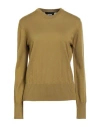 Alpha Studio Woman Sweater Mustard Size 6 Merino Wool In Nude