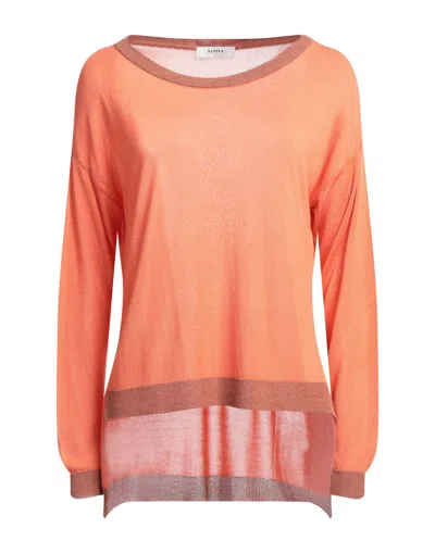 Alpha Studio Sweaters In Orange