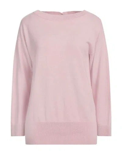 Alpha Studio Woman Sweater Pink Size 6 Recycled Wool, Viscose, Polyamide, Cashmere In Pink
