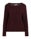 Alpha Studio Woman Sweater Plum Size 10 Merino Wool In Purple