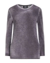 Alpha Studio Woman Sweater Plum Size 14 Baby Alpaca Wool, Recycled Polyamide, Polyamide