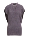 Alpha Studio Woman Sweater Purple Size 10 Alpaca Wool, Recycled Polyamide, Polyamide, Cotton