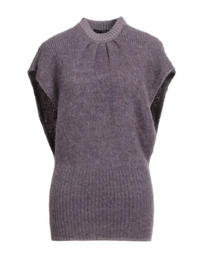 Alpha Studio Woman Sweater Purple Size 10 Alpaca Wool, Recycled Polyamide, Polyamide, Cotton