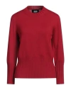 Alpha Studio Woman Sweater Red Size 10 Merino Wool