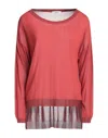 Alpha Studio Sweaters In Red