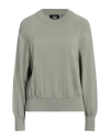 Alpha Studio Woman Sweater Sage Green Size 6 Cashmere In Sage Green
