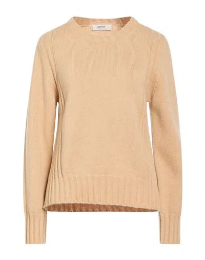 Alpha Studio Woman Sweater Sand Size 10 Wool, Cashmere In Brown