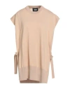 Alpha Studio Woman Sweater Sand Size Onesize Merino Wool In Neutral