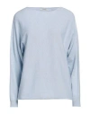 Alpha Studio Woman Sweater Sky Blue Size 10 Recycled Wool, Ecovero Viscose, Recycled Polyamide, Cash