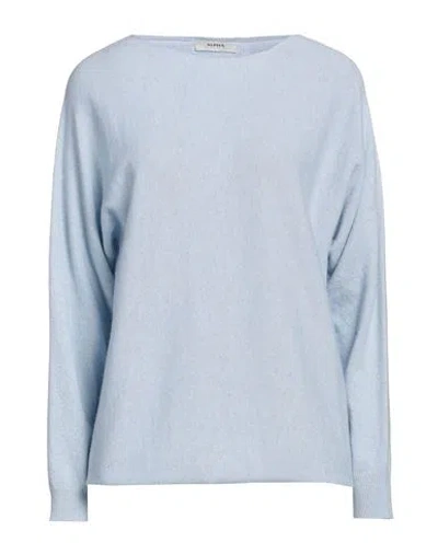 Alpha Studio Woman Sweater Sky Blue Size 8 Recycled Wool, Ecovero Viscose, Recycled Polyamide, Cashm