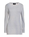 Alpha Studio Woman Sweater Sky Blue Size 8 Baby Alpaca Wool, Recycled Polyamide, Polyamide