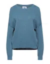 Alpha Studio Sweaters In Blue