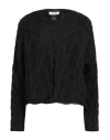 Alpha Studio Woman Sweater Charcoal Size 8 Wool, Alpaca Wool, Polyamide In Grey
