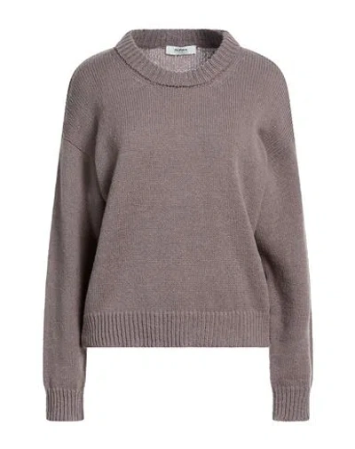 Alpha Studio Woman Sweater Taupe Size 8 Merino Wool In Brown