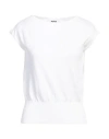 Alpha Studio Woman Sweater White Size 10 Cotton