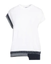 Alpha Studio Woman Sweater White Size 10 Cotton In White