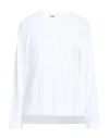 Alpha Studio Woman Sweater White Size 14 Cotton