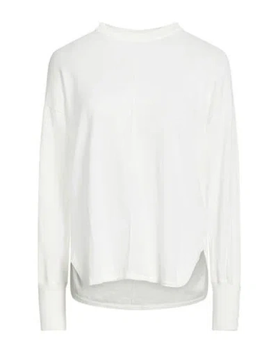 Alpha Studio Woman Sweater White Size 6 Cotton