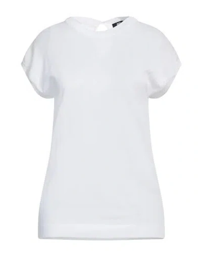 Alpha Studio Woman Sweater White Size 6 Cotton