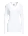 Alpha Studio Sweaters In White