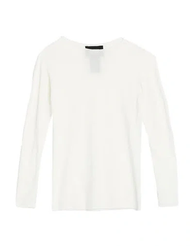 Alpha Studio Woman Sweater White Size 8 Viscose, Elastane