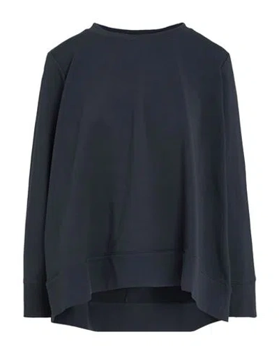 Alpha Studio Woman Sweatshirt Midnight Blue Size 8 Cotton, Elastane