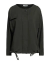 Alpha Studio Woman Sweatshirt Military Green Size 2 Viscose, Elastane In Green