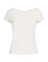 Alpha Studio Woman T-shirt Beige Size 10 Cotton, Elastane In Neutral