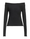 Alpha Studio Sweaters In Black