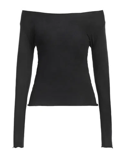Alpha Studio Sweaters In Black
