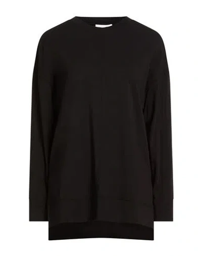 Alpha Studio Woman Sweater Black Size 8 Cotton, Cashmere