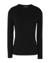 Alpha Studio Woman T-shirt Black Size 6 Viscose, Elastane