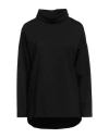 Alpha Studio Woman T-shirt Black Size 8 Viscose, Polyamide, Elastane In Black