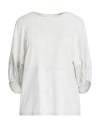 Alpha Studio Woman T-shirt Grey Size 6 Cotton, Elastane In Gray