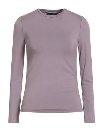 Alpha Studio Woman T-shirt Lilac Size 10 Viscose, Elastane